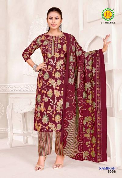 Jt namirah vol-5 cotton dress material wholesale  - wholesale export